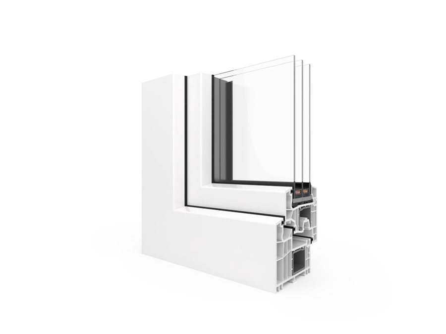 Profilé BluEvolution 92 PVC — visuel fabricant Eko-Okna