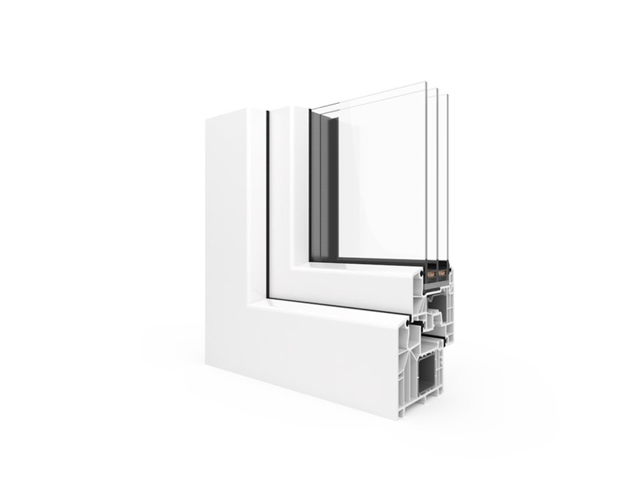 Profilé IDEAL 8000 PVC — visuel fabricant Eko-Okna